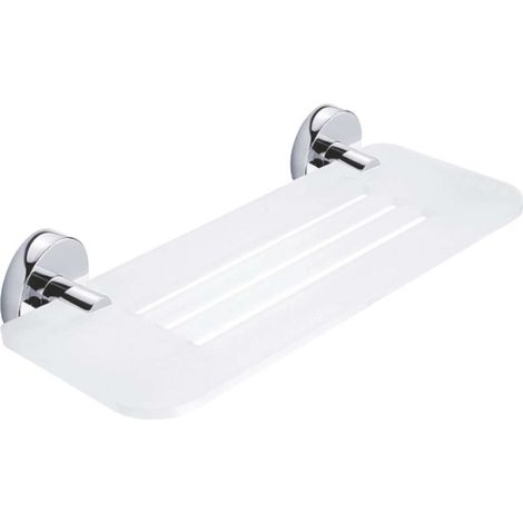 Nimco Unix - Mensola IXI, lunghezza 30 cm, plexiglass opaco/cromo UN X330-26 (1/2)