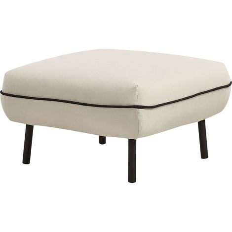 Ottomane TONSBERG Stoff Hellbeige