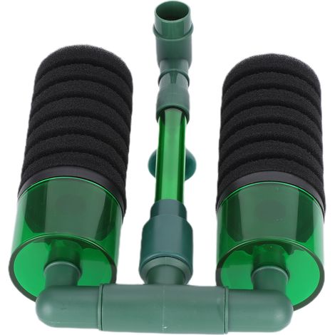 Filtre de nettoyage biochimique à Double éponge pour Aquarium, filtre en mousse Submersible pour Aquarium (QS100A S avec conteneur) (1/5)