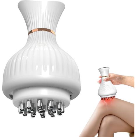 4-in-1 Smart-Beinmassagegerät, tragbar, wiederaufladbar mit Wärmefunktion und Vibrationsfunktion, 19 einstellbare Geschwindigkeitsstufen, Kompressionsmassage für Beine, Füße, Knie, Nacken und Rücken (1/5)
