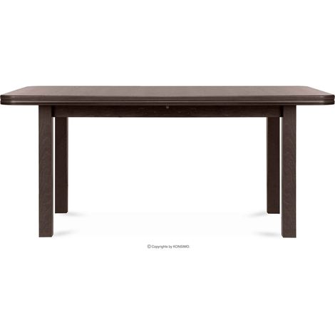 KONSIMO Esstisch Esszimmertisch Küchentisch ausziehbar "COSPE", Braun, Furnier, Modern, 140-180x76,5x80 cm (1/5)