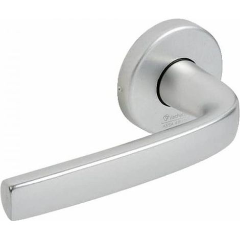Set de Poignée de Porte sur Rosaces Ø 48 mm Aveugle - pour Porte de Salon et Cuisine - Matériau Aluminium Résistant - Finition Anodinox