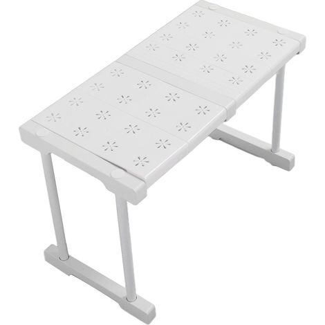 Étagère extensible empilable de 54 kg avec séparateur de charge pour placard et penderie (longueur 37-48 cm) (1/5)