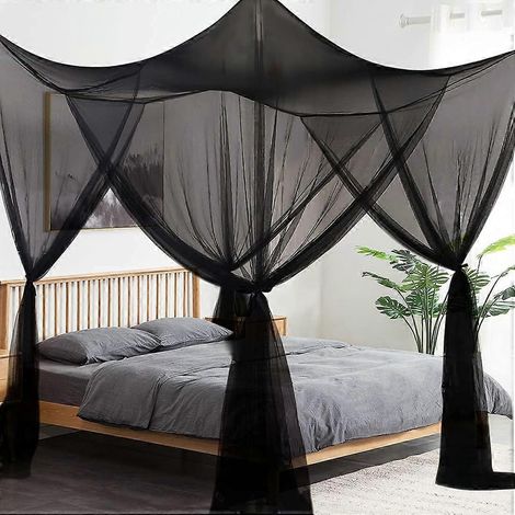 Moskitonetz für Tagesdecke, Eckvorhänge mit vier Pfosten, Tagesdecke, großes Moskitonetz, Prinzessinnenzimmer, Dekoration
