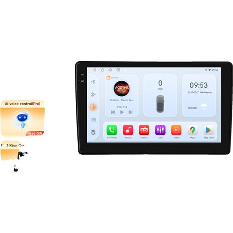 Lettore multimediale per auto, touchscreen, supporta diversi formati, compatibile con Citroën Berlingo B9 / Peugeot Partner 2008-2019, QS4 AHD2 AI (1/2)