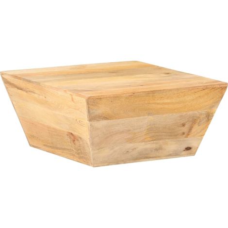 Couchtisch V-Form 66x66x30 cm Mango Massivholz
