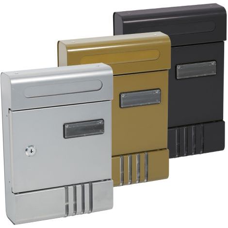 'CASSETTA POSTALE ''JASMINE SMALL'' cm 20,5x6,5x h 29 - color argento' cm 20,5x6,5x h 29 - color argento