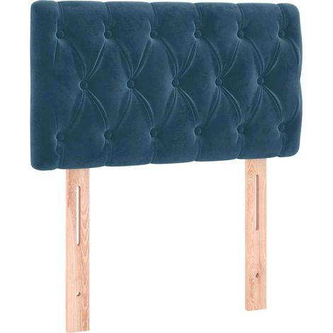 Maison Exclusive - Tête de lit Bleu foncé 80x7x78/88 cm Velours