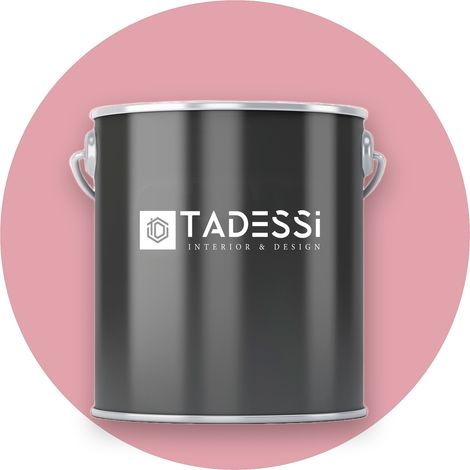 TADESSI Wall Select Wandfarbe Pink - Pfirsich - abwaschbare Innenfarbe matt - Dispersionsfarbe - Geruchsarm und Lösemittelfrei
