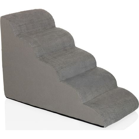 Escalier pour animaux / escalier pour chiens PAWY STEP 5 marches 58 cm gris hjh LIVING (1/5)