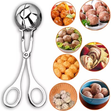 Pince à boulettes de viande en acier inoxydable, boule de poisson, boule de riz, moule, outil, accessoires de cuisine, Gadgets de cuisine