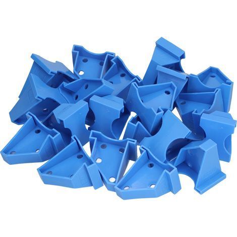 Set mit 20 blauen ABS-Bodenkeilen zur Verlegung von Vinyl-Verbunddielen – Verlegewerkzeug-Set (1/5)