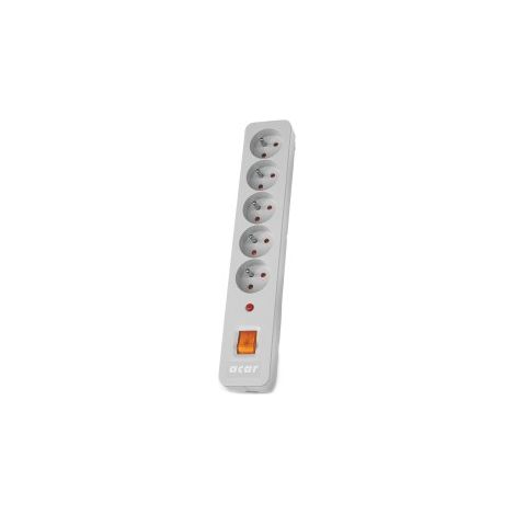 HSK DATA ALP-ACARX5-----113 power extension 3 m 5 AC outlet(s) Indoor Gray