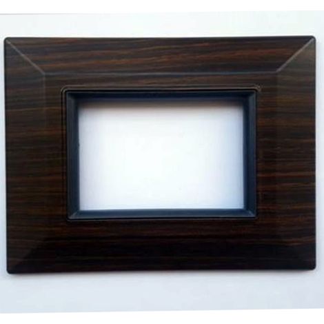Trade Shop - PLATTE PLATTE PLATTEN KOMPATIBEL FÜR AXOLUTE BTICINO SERIE FARBIG SQ - Dunkles Holz