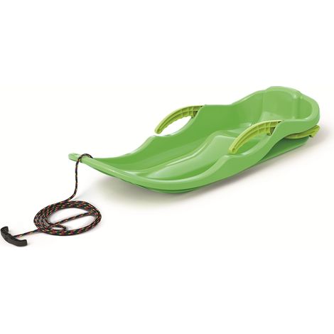 Prosperplast Schlitten Kinderschlitten mit Bremsen Bob Rodelschitten Race S grün