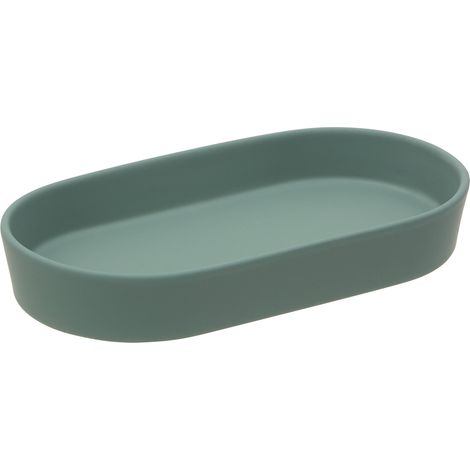 Plateau colorama ovale 11x19,3cm vert - 5five (1/2)