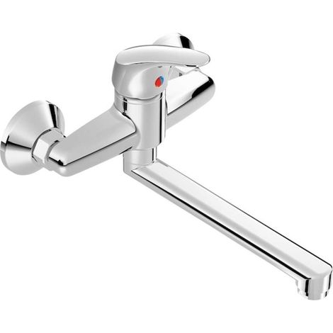 Jika Talas - Grifo de lavabo con caño giratorio, cromo H3111N70042301