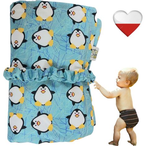 NappiMe wiederverwendbare Wickelunterlage – Pinguine (1/5)