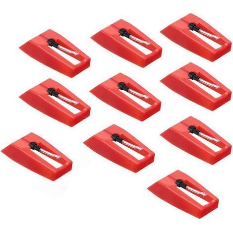 Lot de 10 aiguilles de lecture pour platine vinyle. stylets pour disques C (1/5)