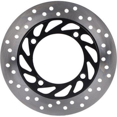 Disque de frein de moto, dissipateur thermique, rotor de 4 mm d'épaisseur, argent et noir, pour l'entretien (1/5)