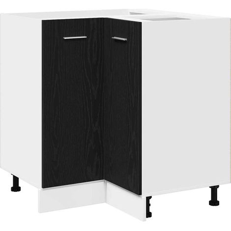 Maison Exclusive - Armadio pensile Rovere Nero 75,5 x 75,5 x 80,5 cm