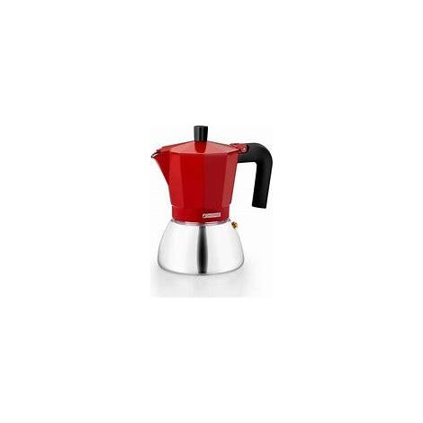 Monix M863109 cafetière induction inox rouge 470 ml