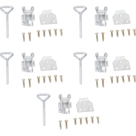 Set mit 5 verstellbaren Bienenstockbefestigungen mit Verriegelungsschnalle und Bodenverbinder für Bienenstöcke – Imkereibedarf