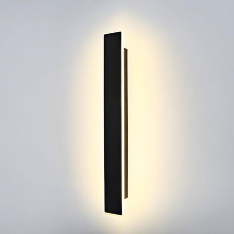 Aplique de pared LED de 15 W para interiores, lámpara de pared moderna con 3 temperaturas de color (3000 K, 4000 K, 6000 K), aplique de pared acrílico para dormitorio, sala de estar, pasillo.