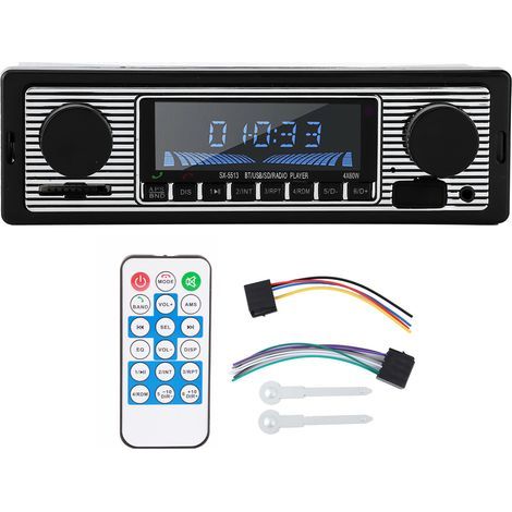 Autoradio Bluetooth Classique Lecteur MP3 Stéréo USB SD AUX FM (1/5)