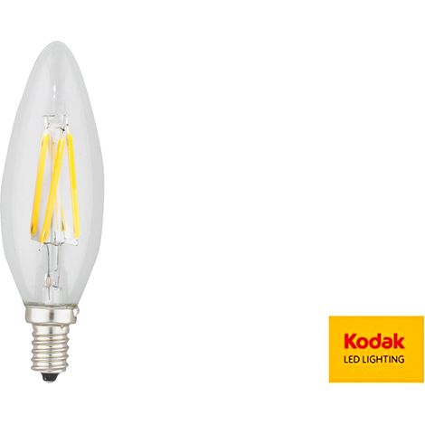 LAMPADINA LAMPADA LED FILAMENTO 4W KODAK 41063 EU2700 EDISON OLIVA VETRO E14