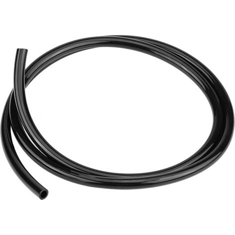 Tubo flessibile universale per carburante Julihai per moto, lunghezza 1 m, diametro interno 5 mm, diametro esterno 8 mm, gomma nera, per moto da cross, ATV e moto d'acqua. (1/5)
