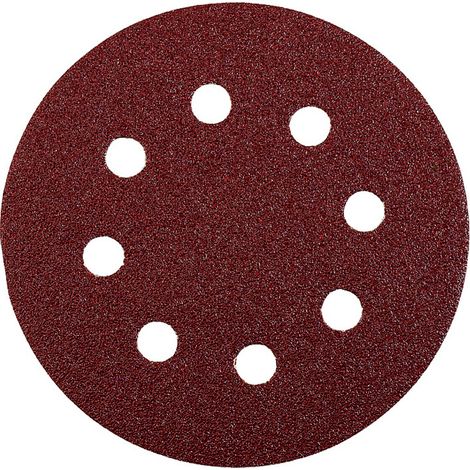KWB QUICK-STICK Schleifscheiben, HOLZ & METALL, Edelkorund, Ø 125 mm, gelocht, 180 - 491918 (1/3)