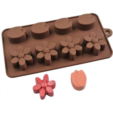 Stampo in silicone per cioccolatini, ghiaccio, fiore di tulipano (1/2)