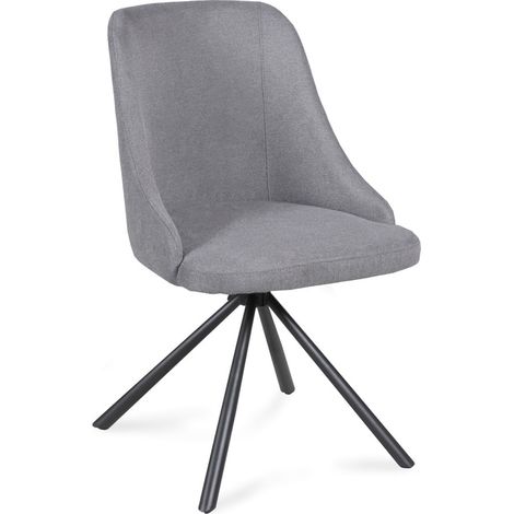 Chaise pivotante HORIZON / Gris clair/ 50x60x85 (1/5)