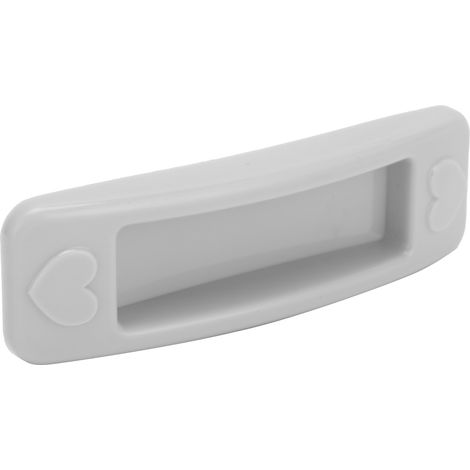 Poignée de porte coulissante en verre grise sans perçage, poignée en plastique autocollante pour tiroir, fenêtre ou armoire (1/5)