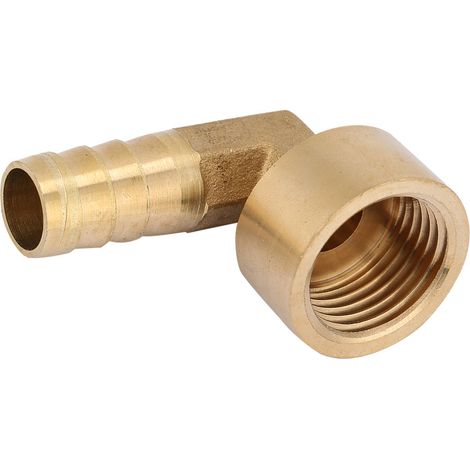 Raccord coudé femelle en laiton G1/2 pour tuyau, connecteur, adaptateur de joint (12 mm)