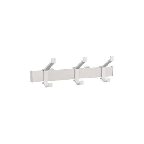 Perchero  de  pared  Alu.F1  plata  3  ganchos  para  sombreros/abrigos  L.410mm (1/2)