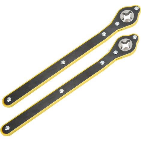 Paire de clés à cliquet de 13,4 pouces pour cric de voiture, outil de réparation de roue de pneu économe en main pour voitures, VUS et camions (1/5)