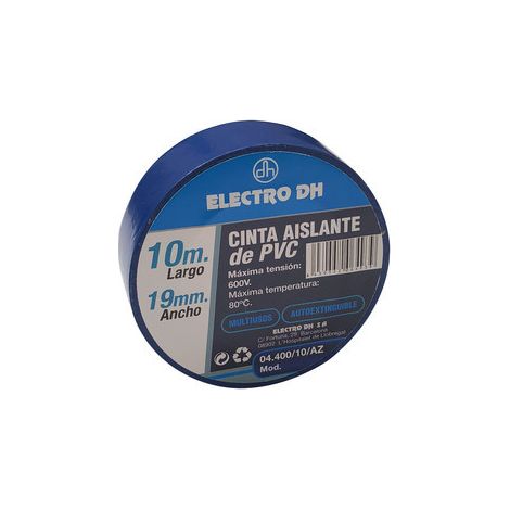 Ruban isolant 10x19 bleu ignifuge 04.400/10/az 9040az (1/2)