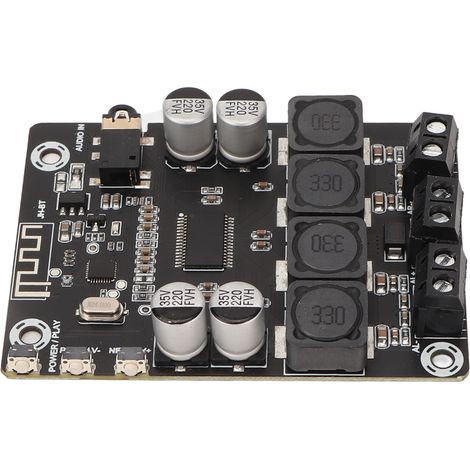 Carte d'amplificateur numérique 12-28 V CC double canal 45 W, module Bluetooth DIY pour haut-parleur (1/5)