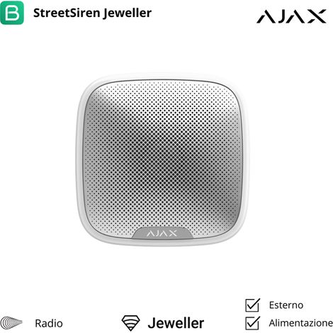 Ajax Alarmanlage StreetSiren weiß / Baseline