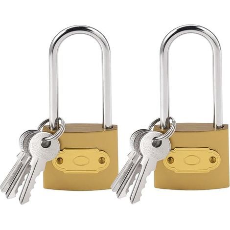Key Padlock, Key Padlock, 38 mm, Key Padlock, Brass Key Padlock, Padlock, Doors and Window Cadenas de Laiton, Cadena, Portes et Fenêtre