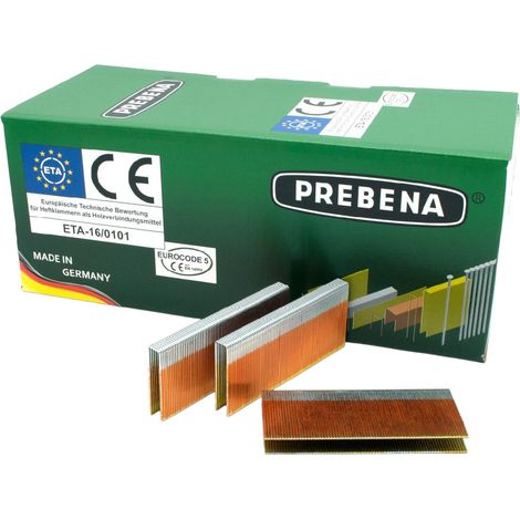Prebena Z50CSVHA-ETA graffette 50 mm tipo Z 9500 pezzi zincate e resinate