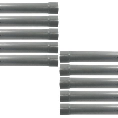 Arcanaute – Lot de 10 tubes PVC évacuation prémanchonné – diamètre 100 mm – longueur 4 mètres – épaisseur 3 mm – normes NFe et NF Me (1/3)