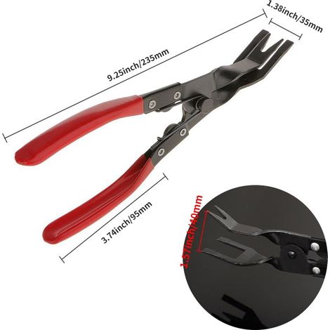 Pince à Degrafer Multifonction pour Retirer les Clips et Garnitures - Outil d'Extraction pour Tableau de Panneau de Porte Voiture (1/5)