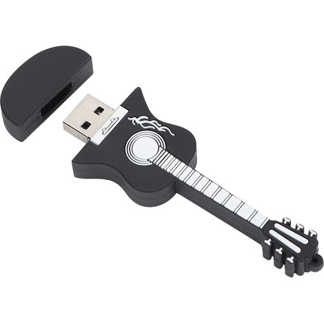 Clé USB 4GB en Forme de Guitare Cartoon pour Ordinateur Portable et PC