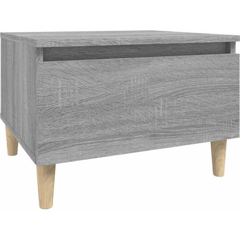 Maison Exclusive - Beistelltisch Grau Sonoma 50x46x35 cm Holzwerk (1/5)