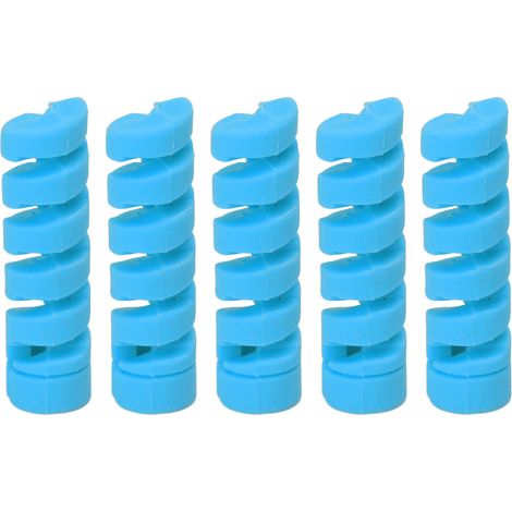Fahrradbrems- und Schaltzugschutz, blaue Gummihülle, 5 Stück (1/5)