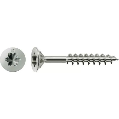 Vis à bois aggloméré en acier chromiting - MUSTAD - Filetage partiel - 5 - 45 - 28