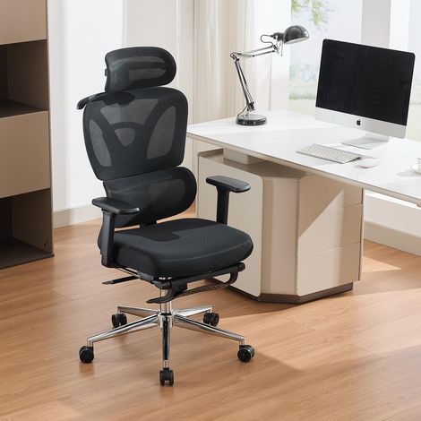 Chaise De Bureau Ergonomique Pour Le TéLéTravail Et Le Bureau – Soutien Lombaire RéGlable (1/5)